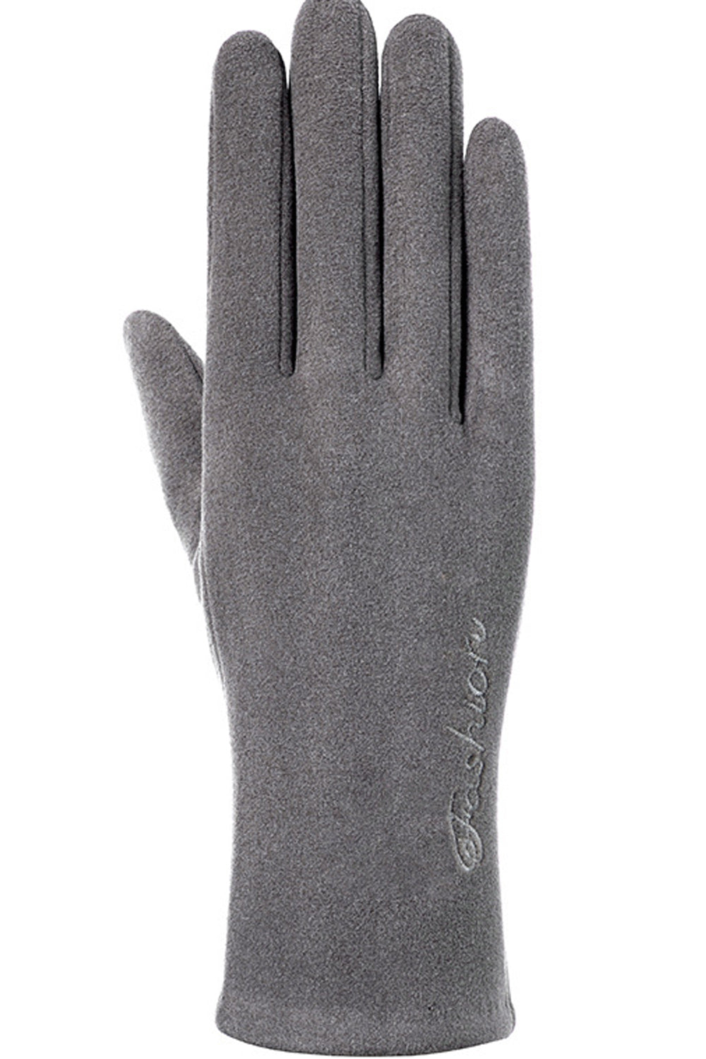 Women Small Embroidered Style Solid Pattern Cozy Knitted Gloves