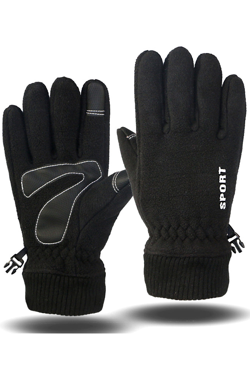 Women Thick Polar Fleece Windproof Winter Gloves