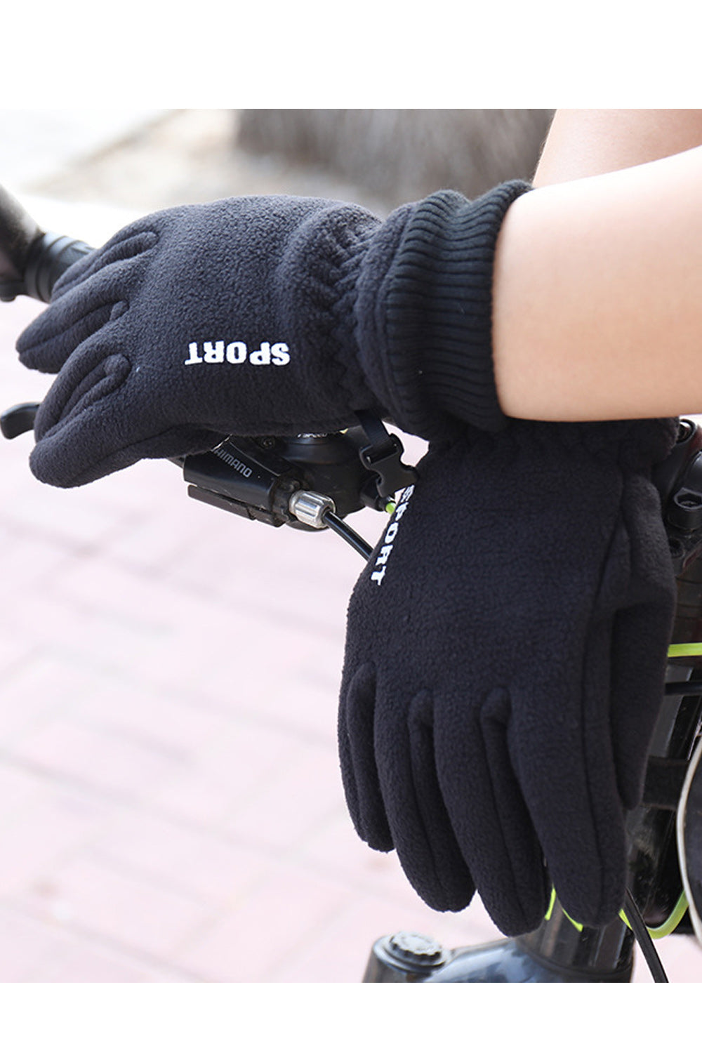 Women Thick Polar Fleece Windproof Winter Gloves