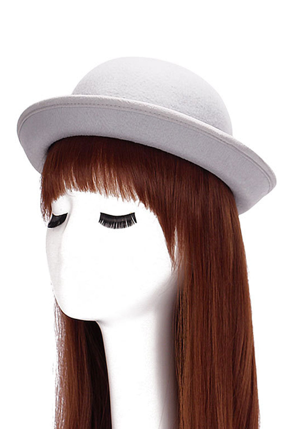 Women Small Top Faux Wool Solid Colored Beret Hat