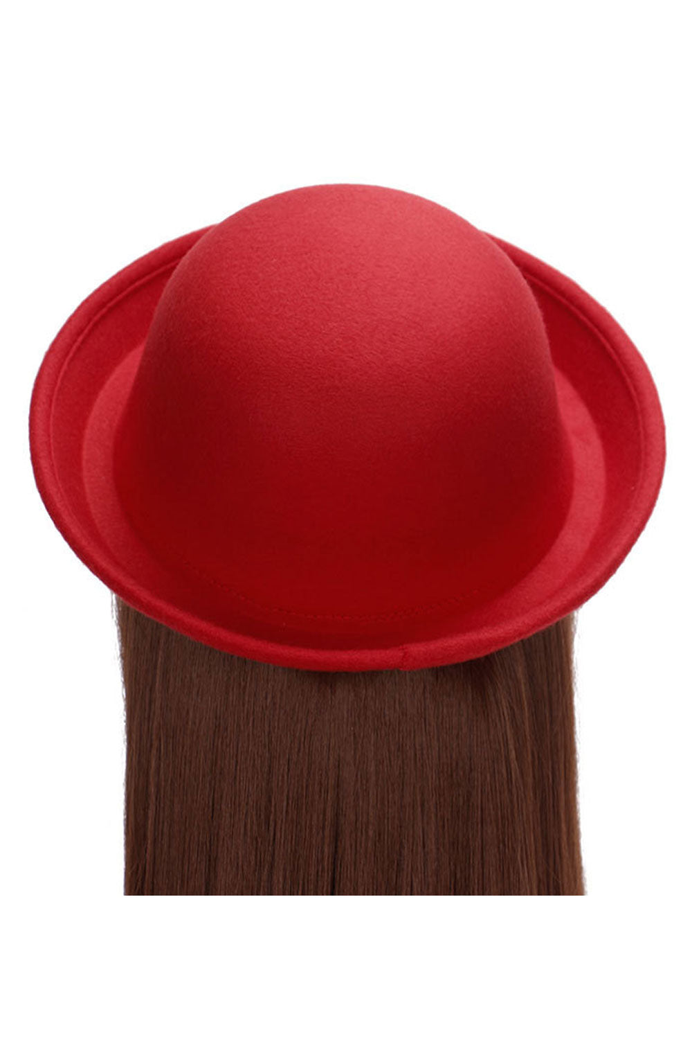 Women Small Top Faux Wool Solid Colored Beret Hat