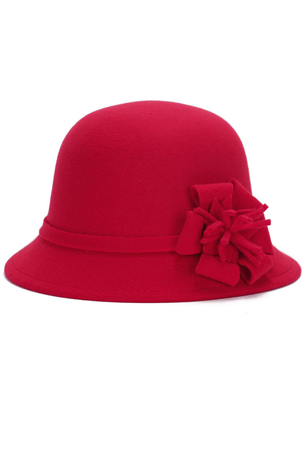 Women Pretty Flower Decorated Warm Winter Beret Hat