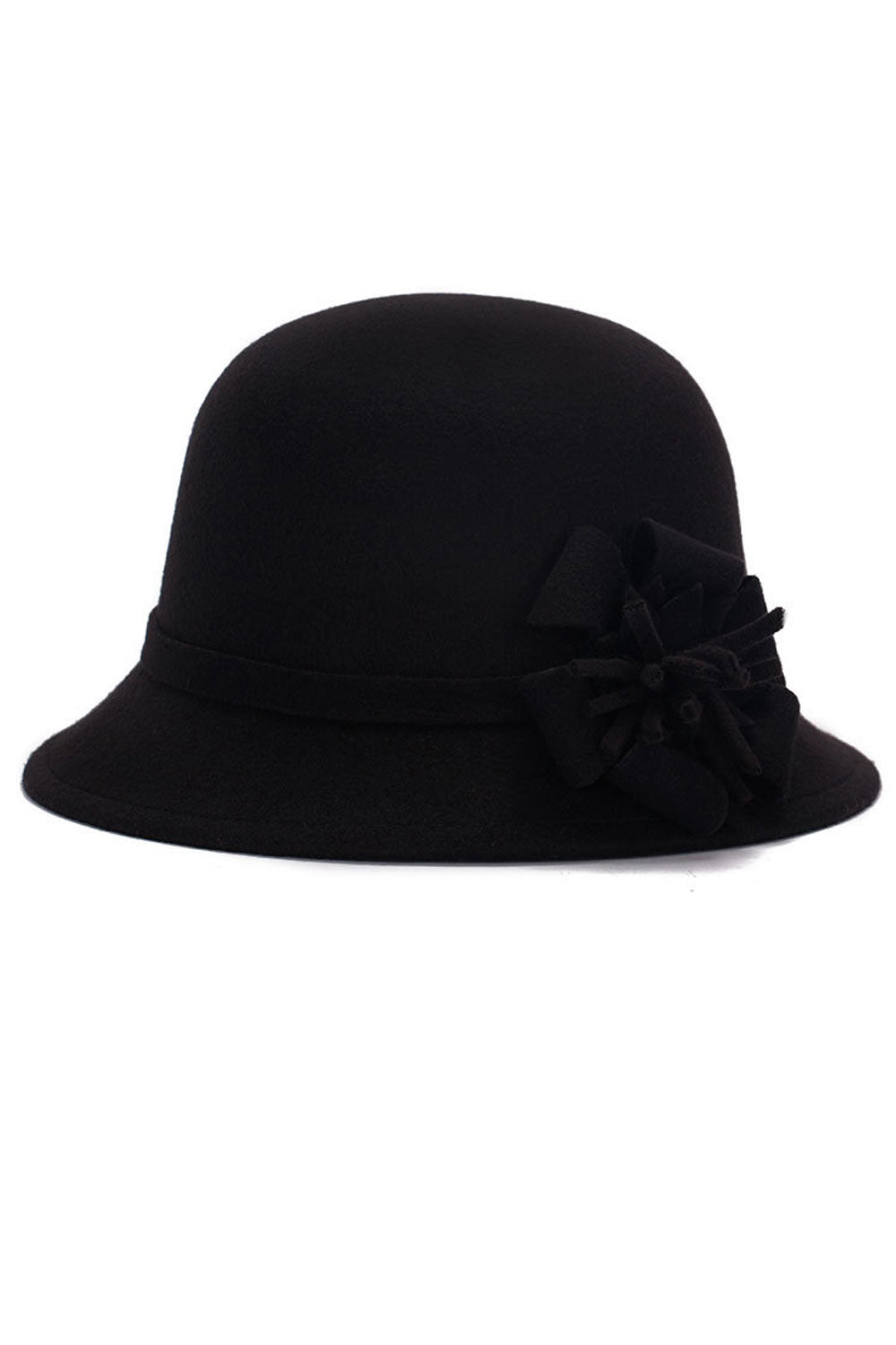 Women Pretty Flower Decorated Warm Winter Beret Hat