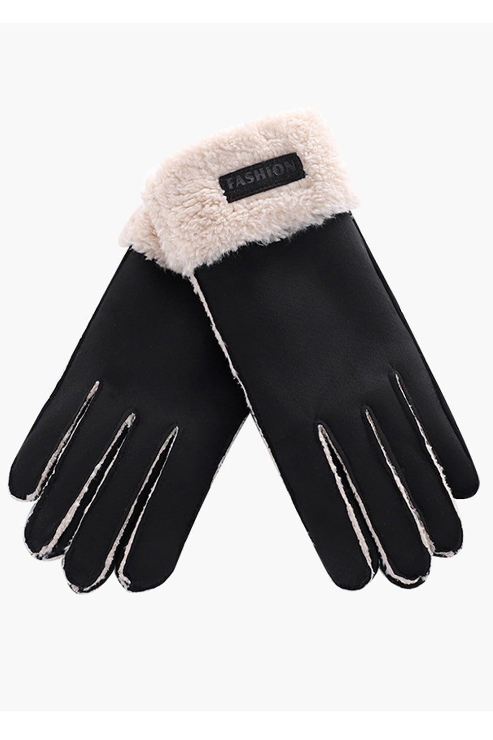 Women Thick Outdoor Windproof Warm Fleece Ski Gloves