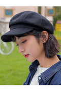 Women Comfort Solid Color Woolen Autumn & Winter Beret Hat