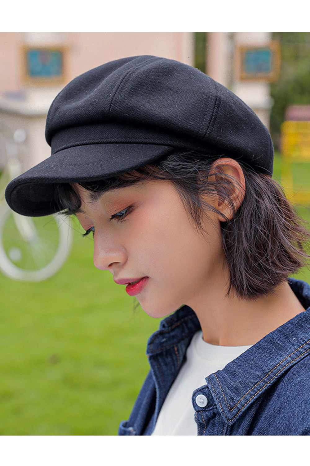 Women Comfort Solid Color Woolen Autumn & Winter Beret Hat