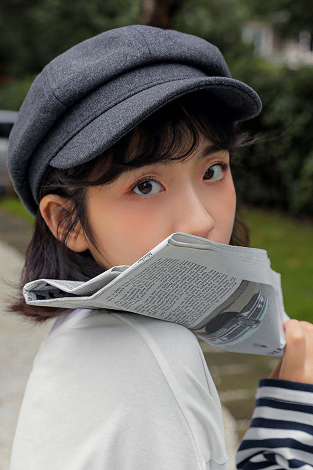 Women Comfort Solid Color Woolen Autumn & Winter Beret Hat