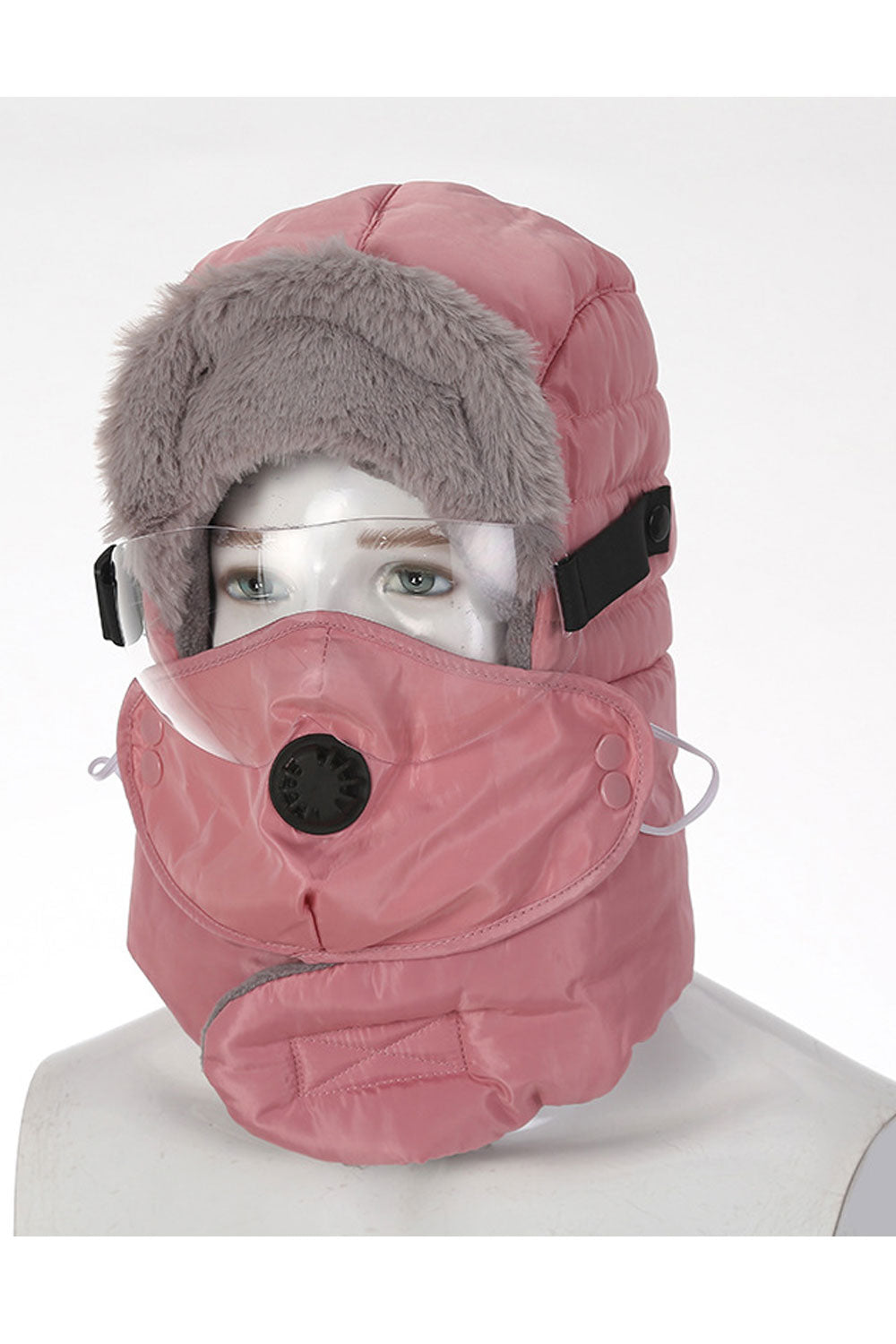 Women Breathable Mask Coldproof Winter Padded Hat
