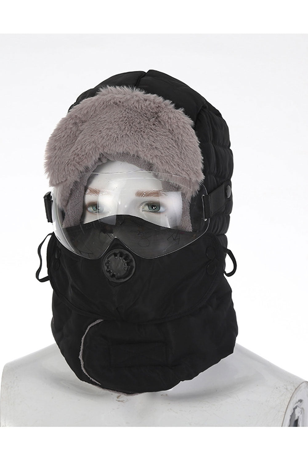 Women Breathable Mask Coldproof Winter Padded Hat