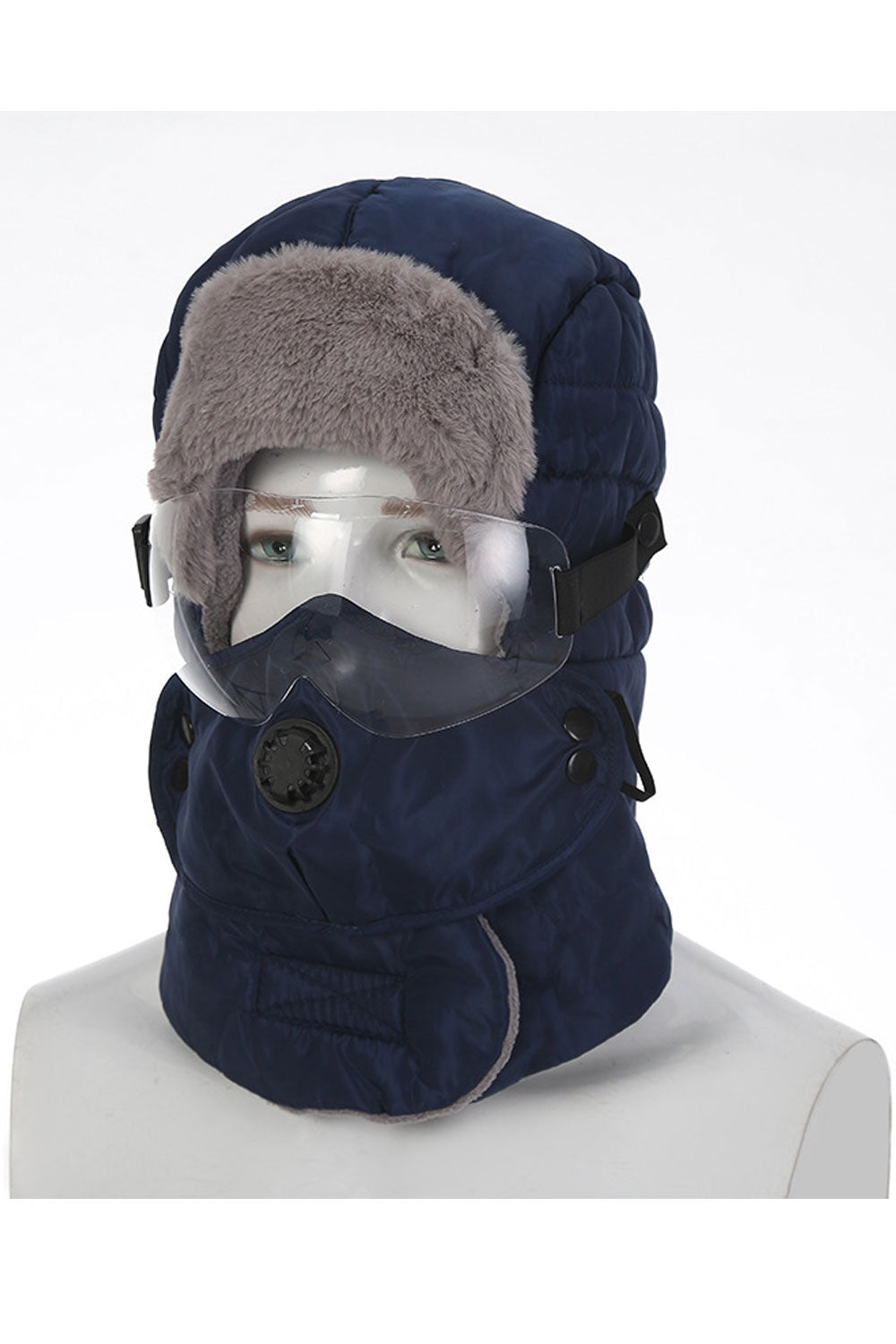 Women Breathable Mask Coldproof Winter Padded Hat