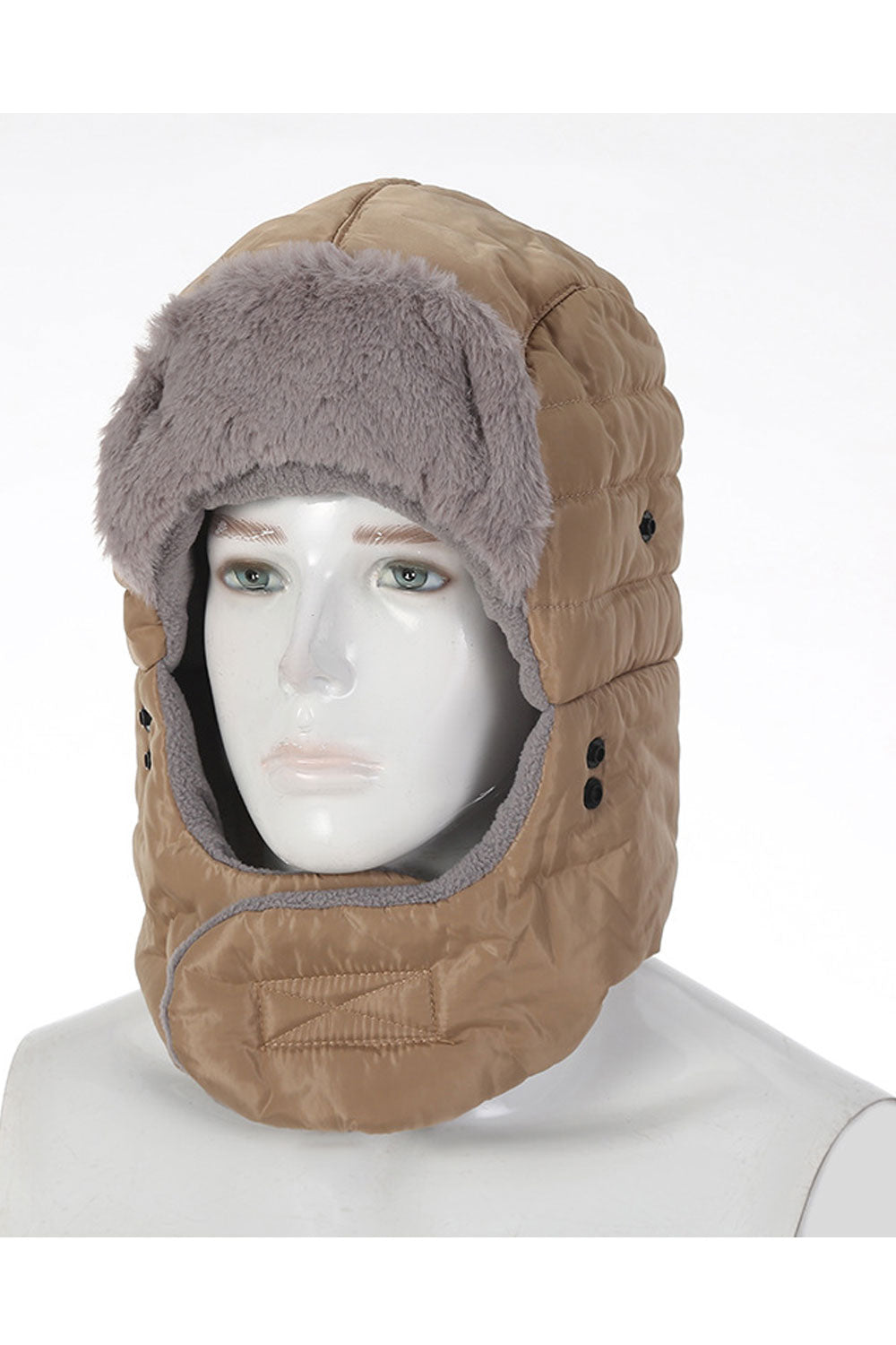 Women Breathable Mask Coldproof Winter Padded Hat