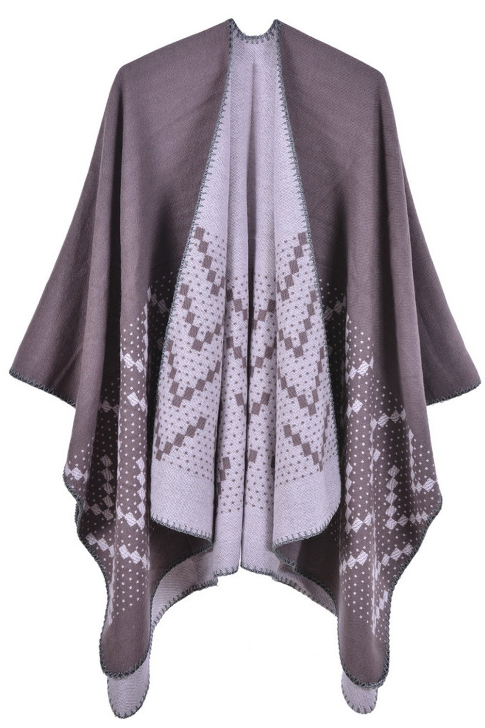 Women Breathable Comfy Soft Printed Pattern Cashmere Shawl