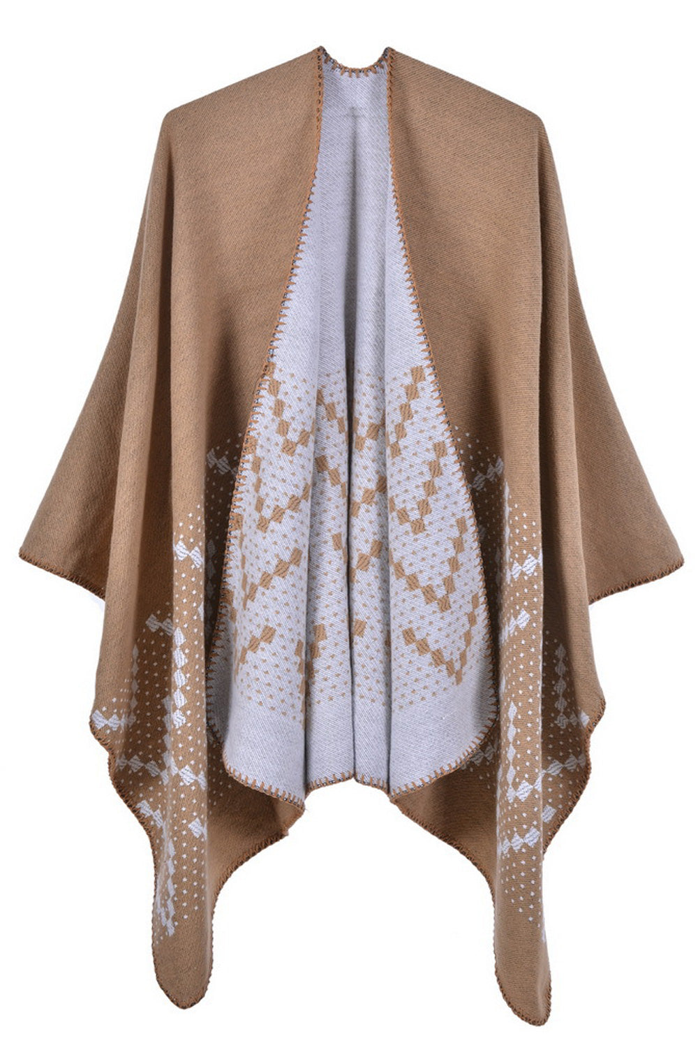 Women Breathable Comfy Soft Printed Pattern Cashmere Shawl