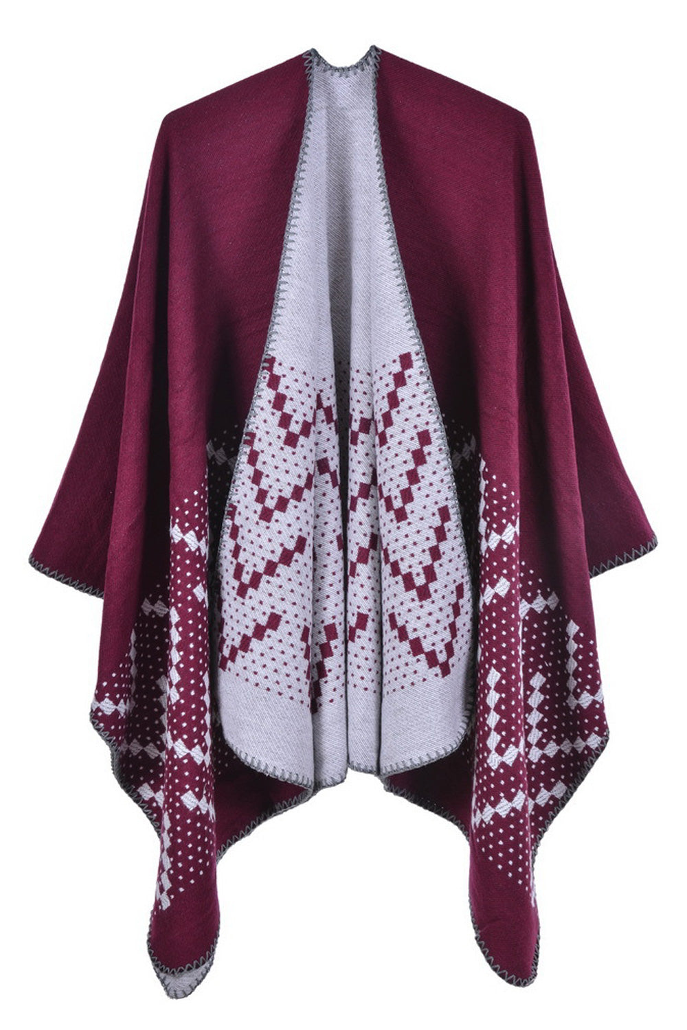 Women Breathable Comfy Soft Printed Pattern Cashmere Shawl