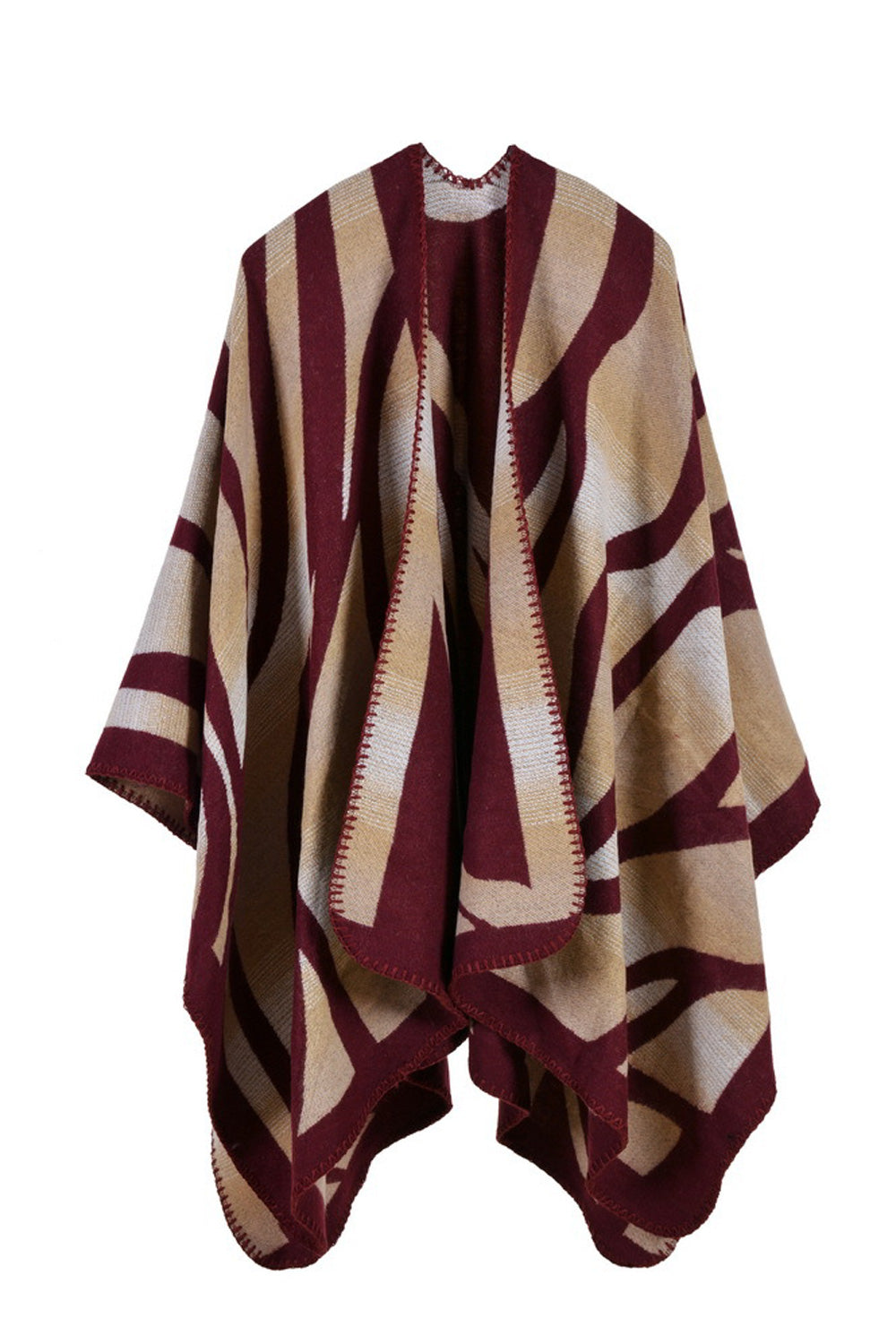 Women Elegant Cashmere Warm Printed Pattern Winter Shawl