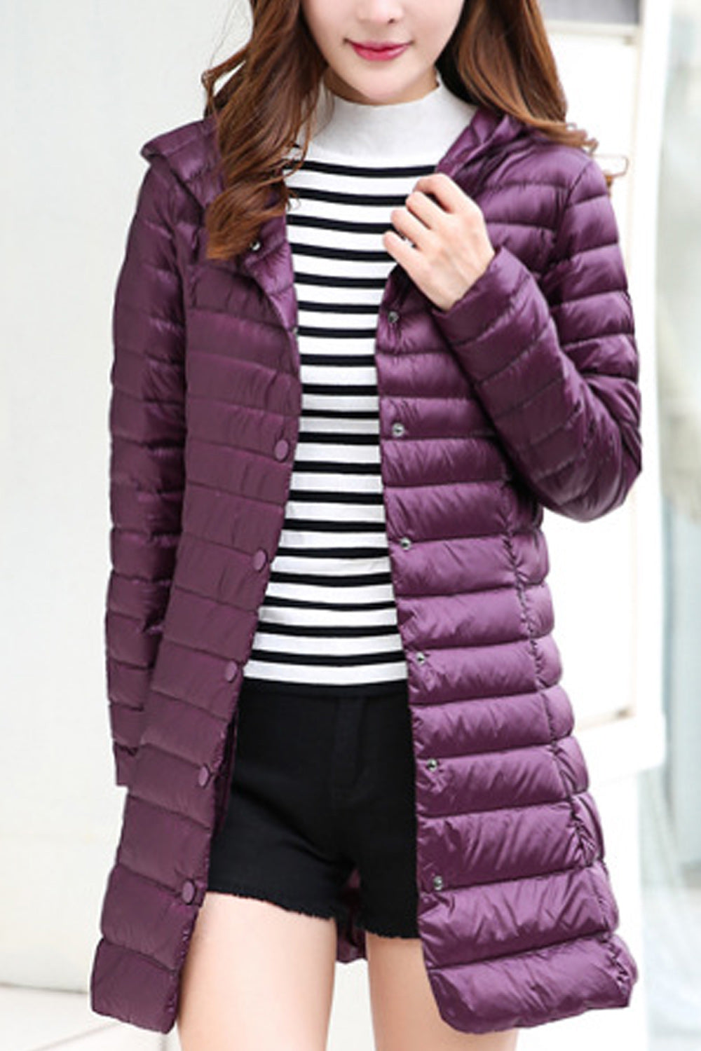 Women Amazing Hooded Neck Windproof Long Sleeve Pretty Padded Jacket