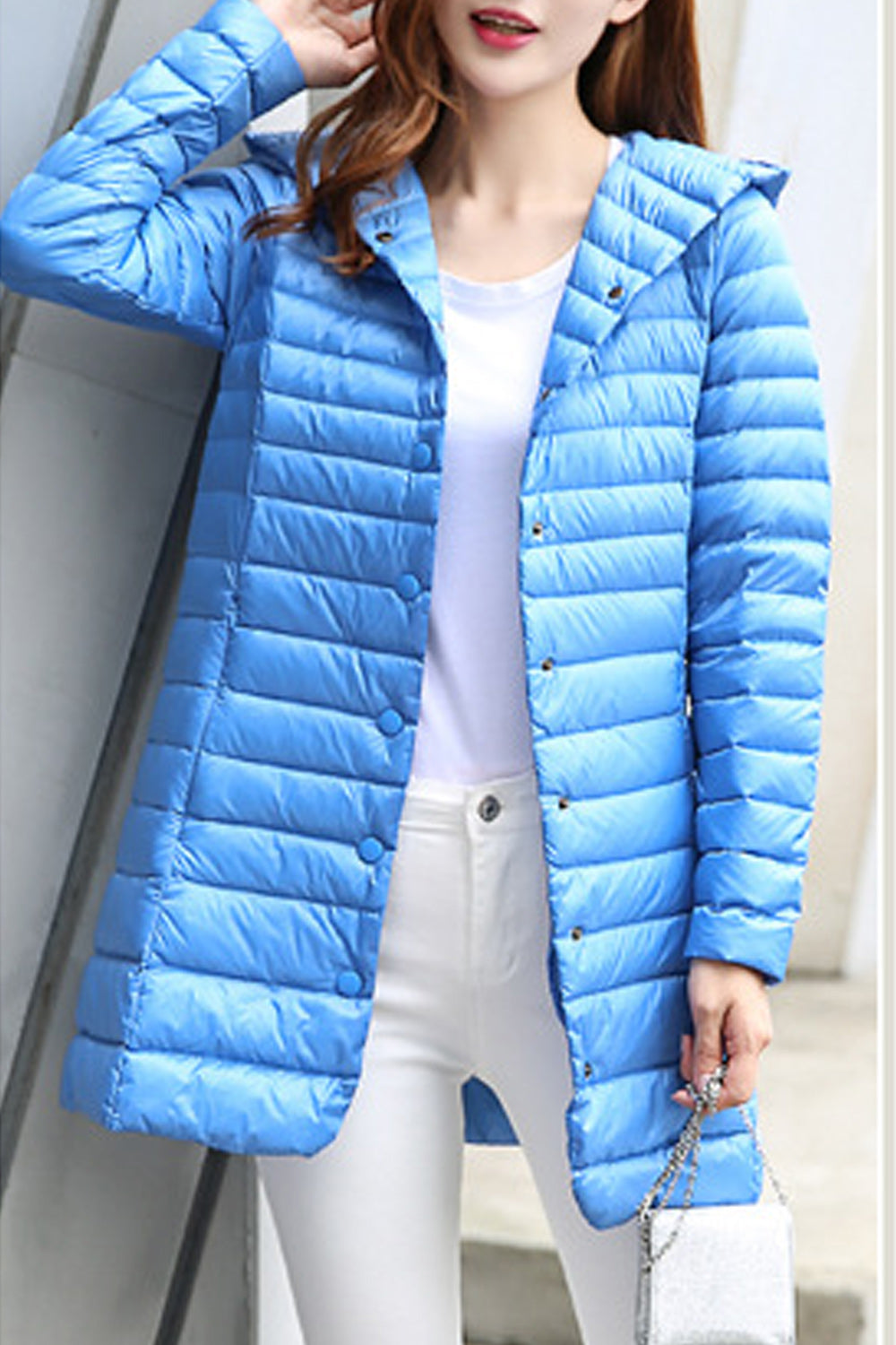 Women Amazing Hooded Neck Windproof Long Sleeve Pretty Padded Jacket