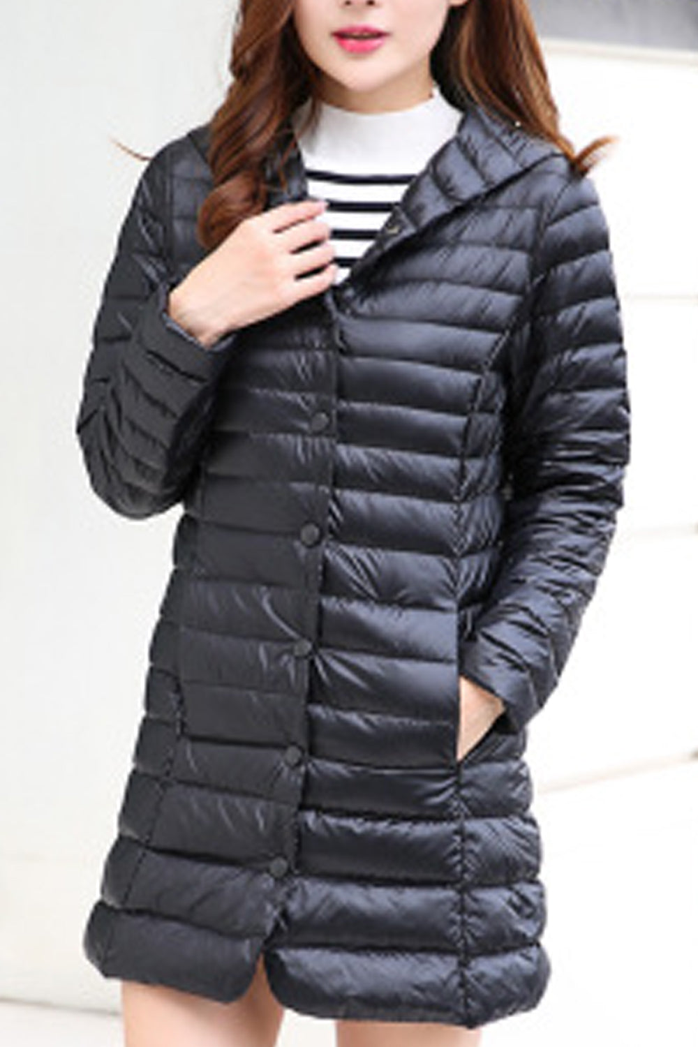 Women Amazing Hooded Neck Windproof Long Sleeve Pretty Padded Jacket