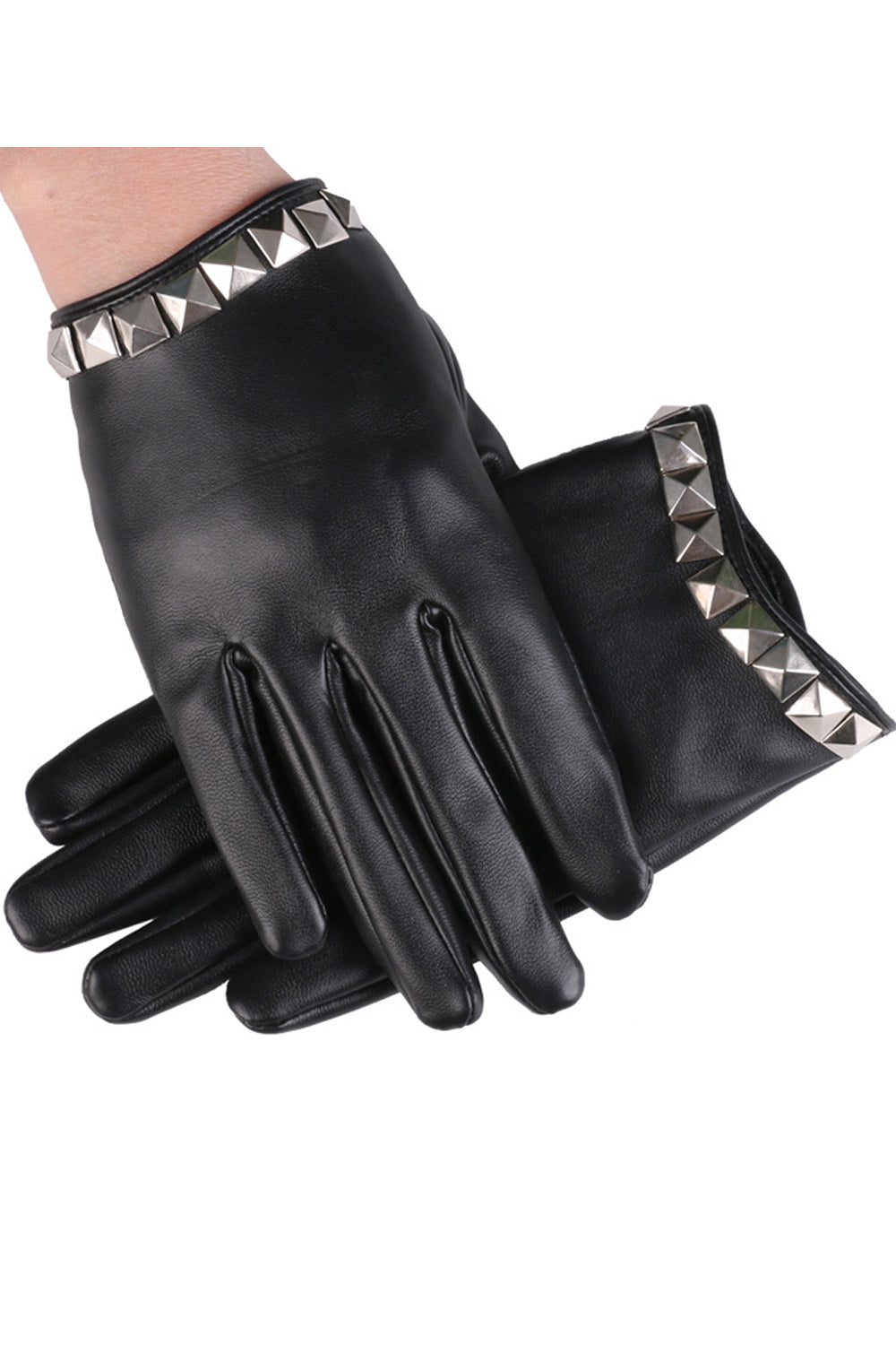 Women Comfortable Warm PU Leather Gloves