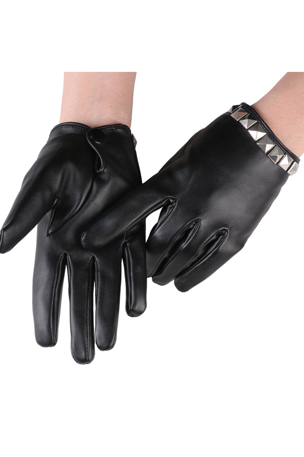Women Comfortable Warm PU Leather Gloves