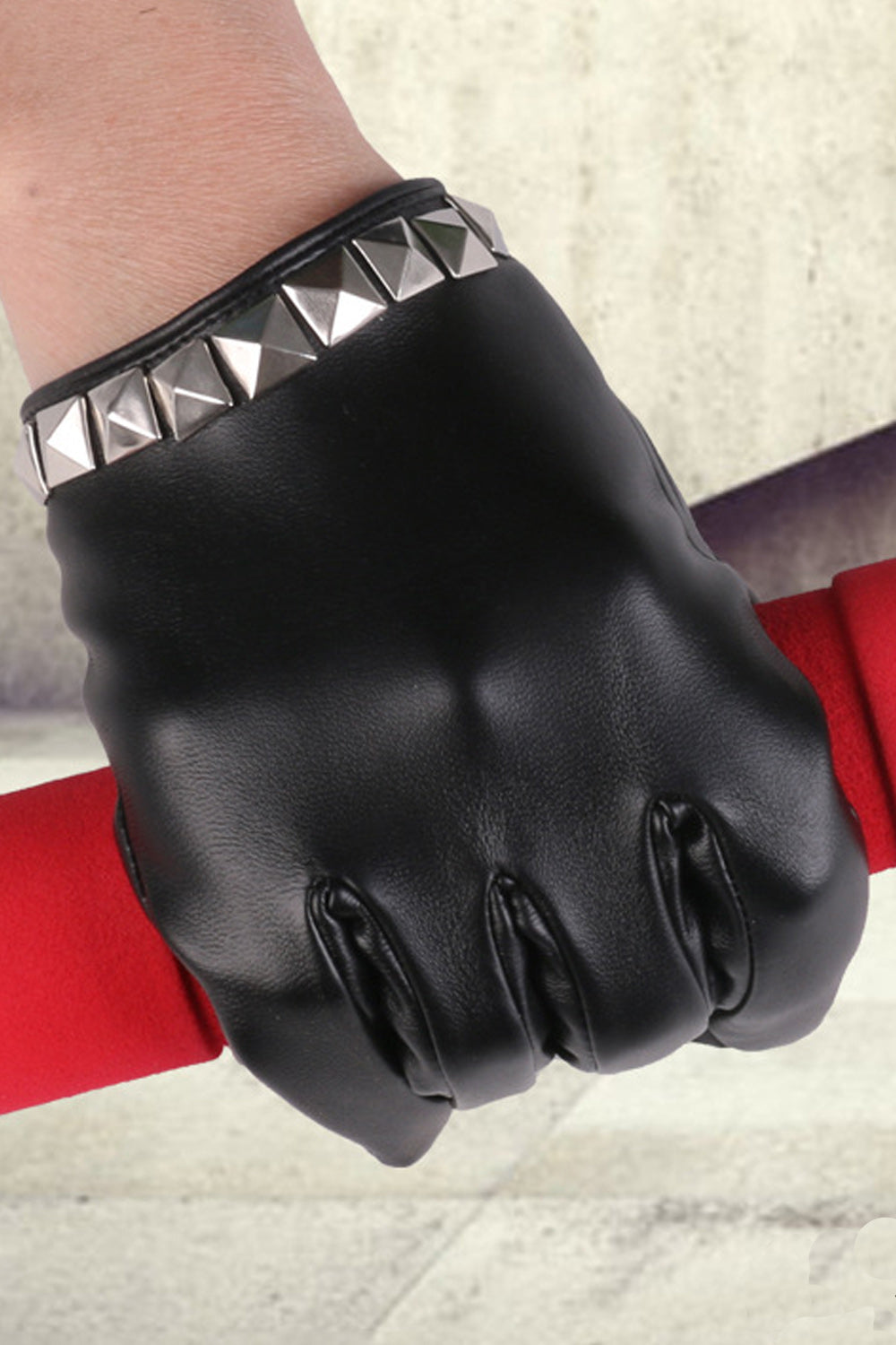Women Comfortable Warm PU Leather Gloves