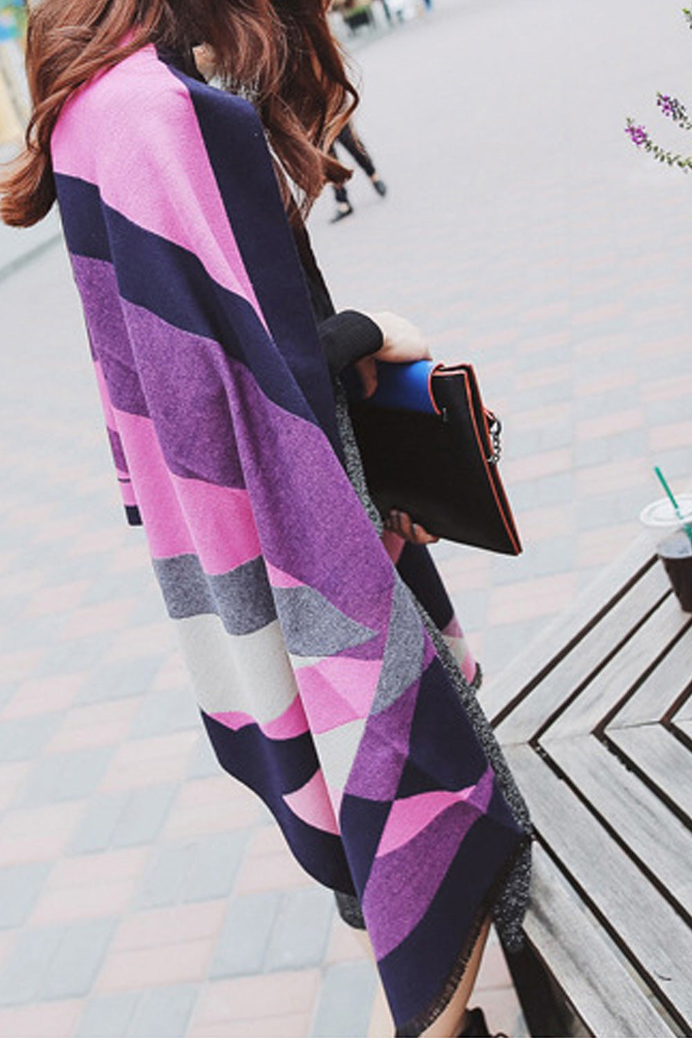 Women Classic Printed Pattern Cozy Breathable Soft Shawl
