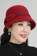 Women Warm Solid Colored Outdoor Windproof Elegant Beret Hat