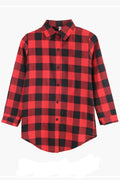 Women Stylish Plaid Pattern Long Sleeve Comfortable Shirt