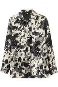 Women Beautiful Long Sleeve Stylish Printed Pattern Loose Shirt