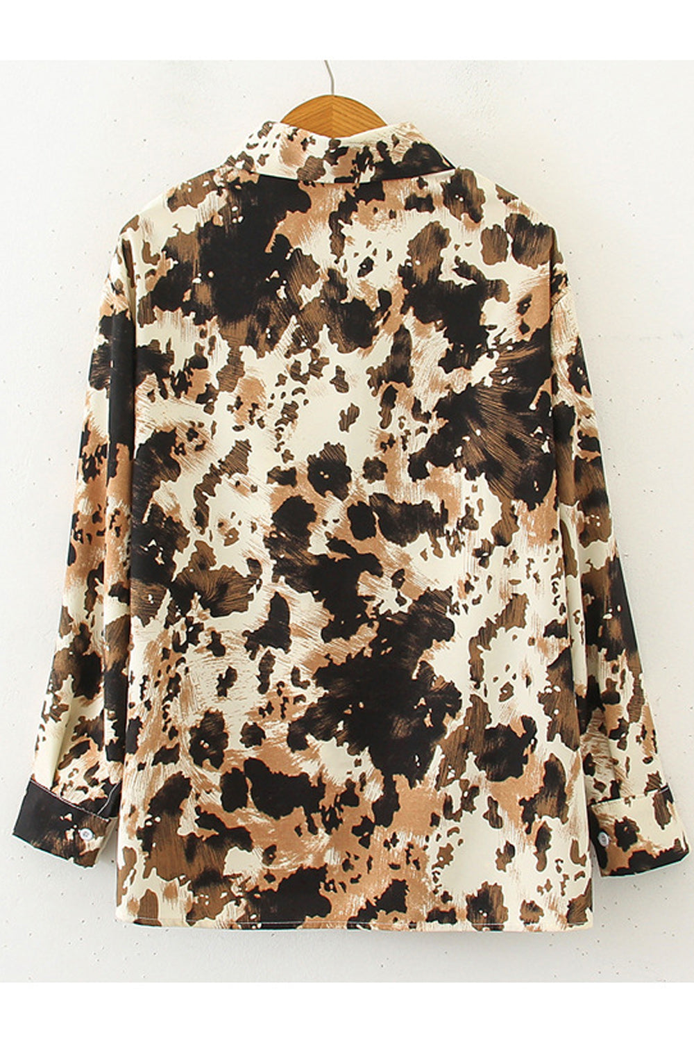 Women Beautiful Long Sleeve Stylish Printed Pattern Loose Shirt