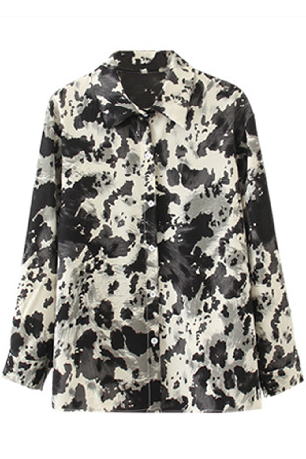 Women Beautiful Long Sleeve Stylish Printed Pattern Loose Shirt