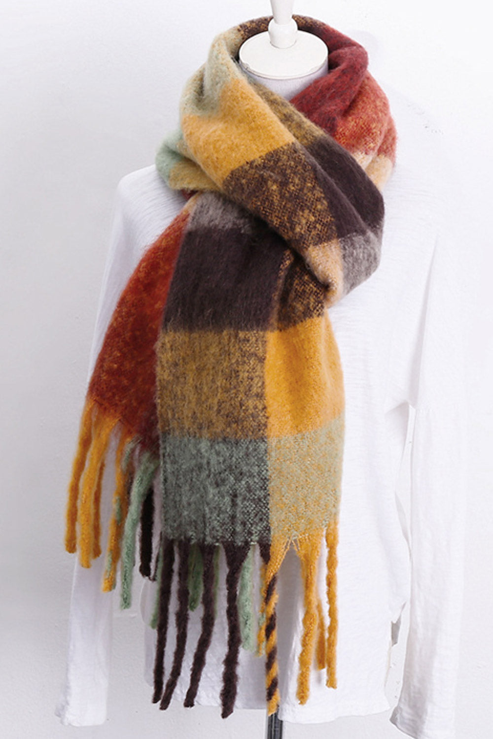 Women Warm Thick Cashmere Autumn Season Lovely Muffler