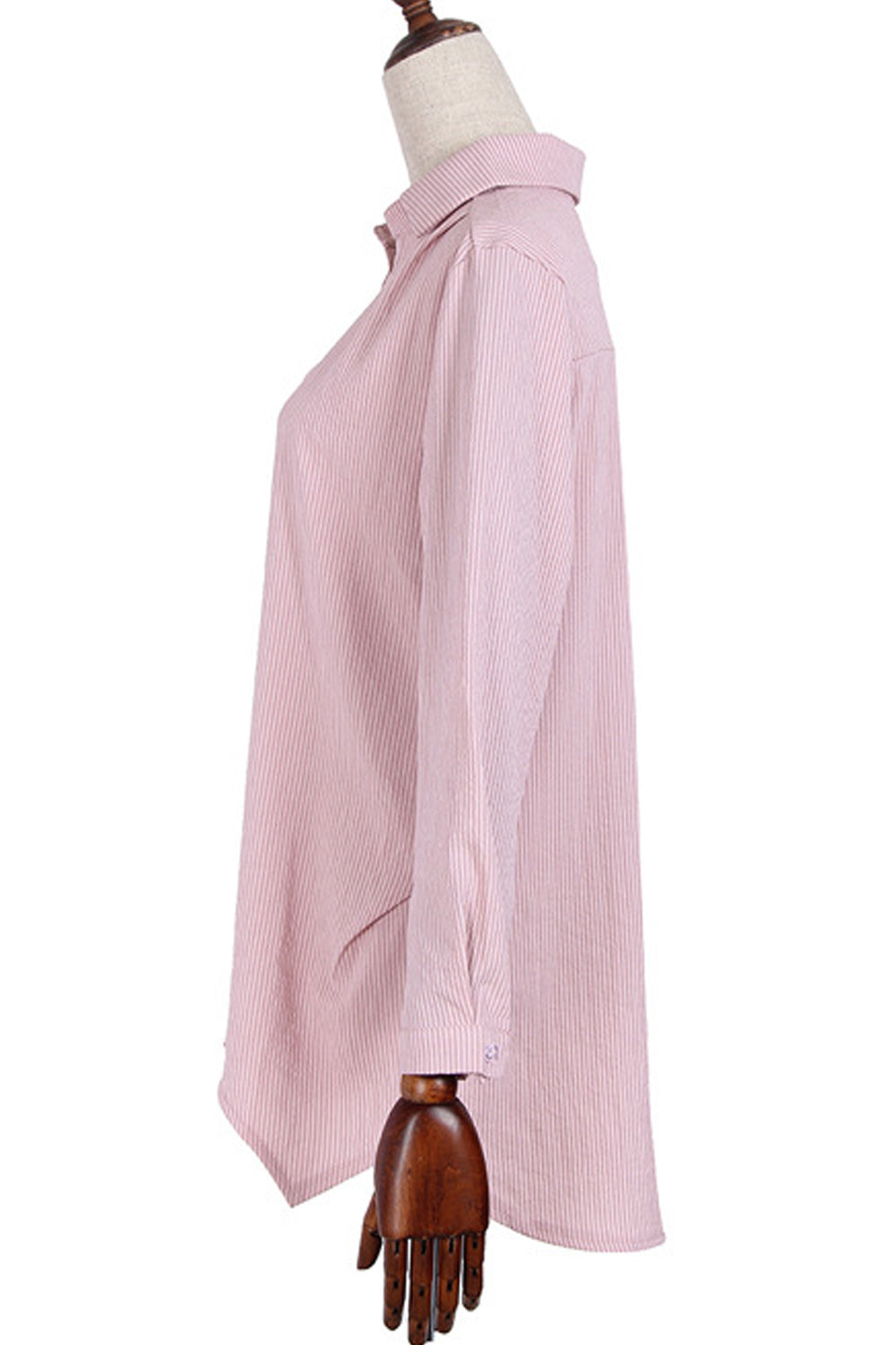 Women Simple Styled Solid Colored Long Sleeve Classy Shirt