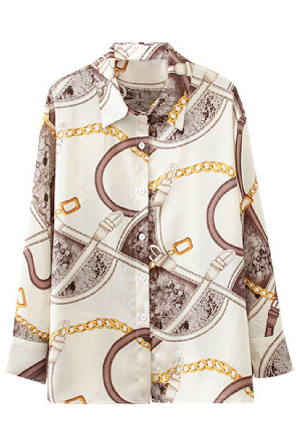 Women Magnificent Printed Style Soft Collar Neck Shirt