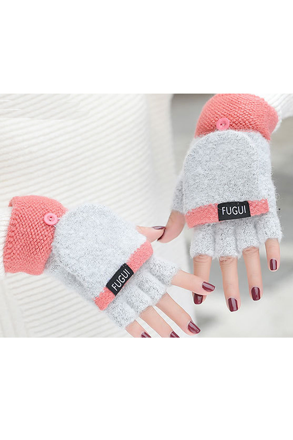 Women Comfortable Coldproof Riding Traveling Knitted Gloves