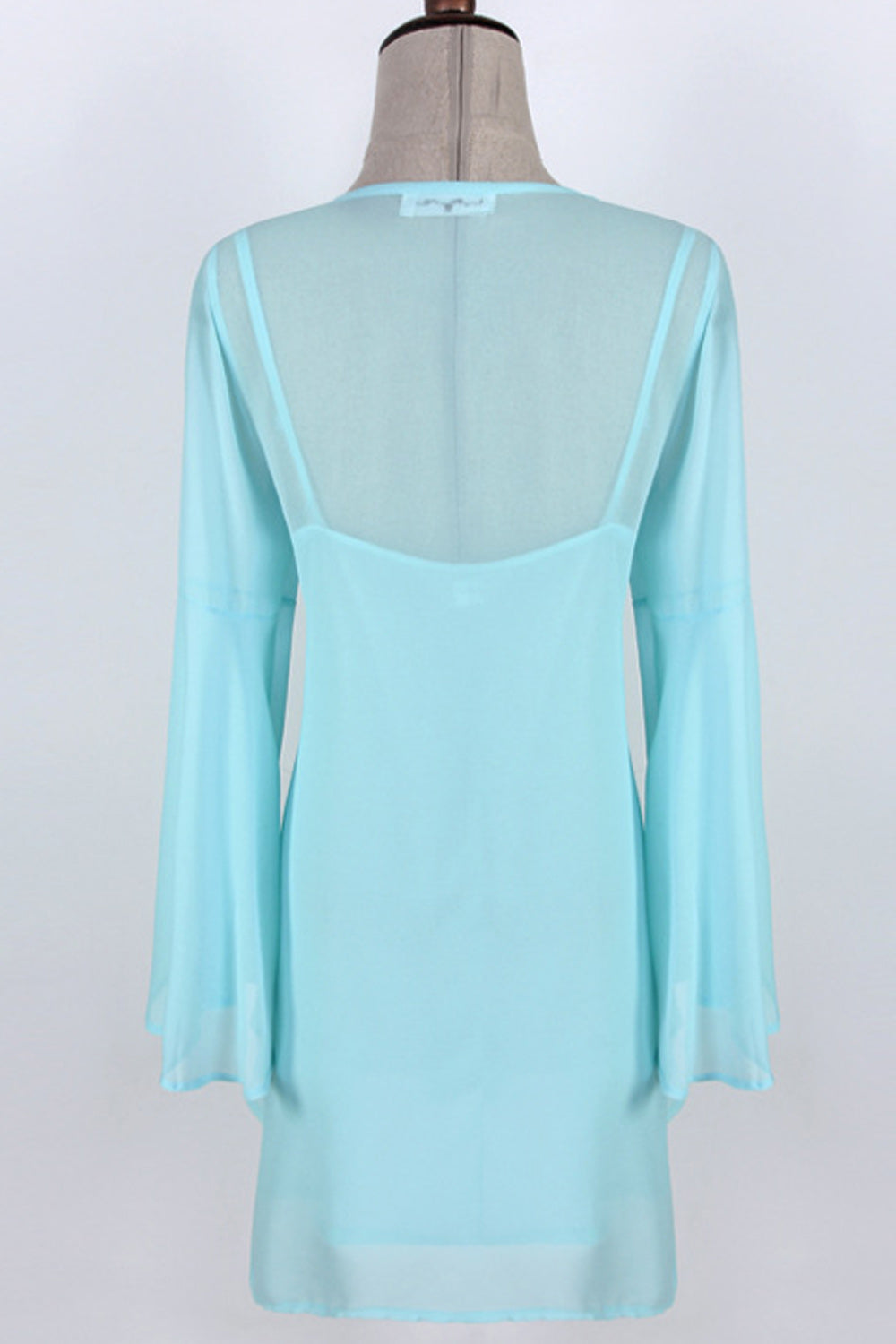Women Classy V-Neck Style Solid Colored Loose Sleeve Soft Shirt