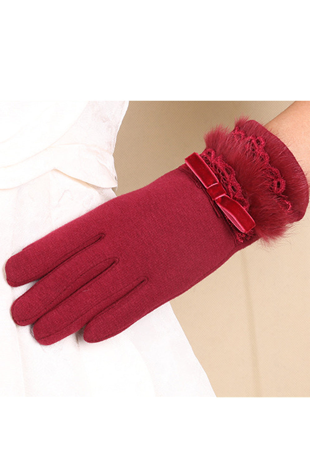 Women Elegant Styled Warm Winter Casual Knitted Gloves