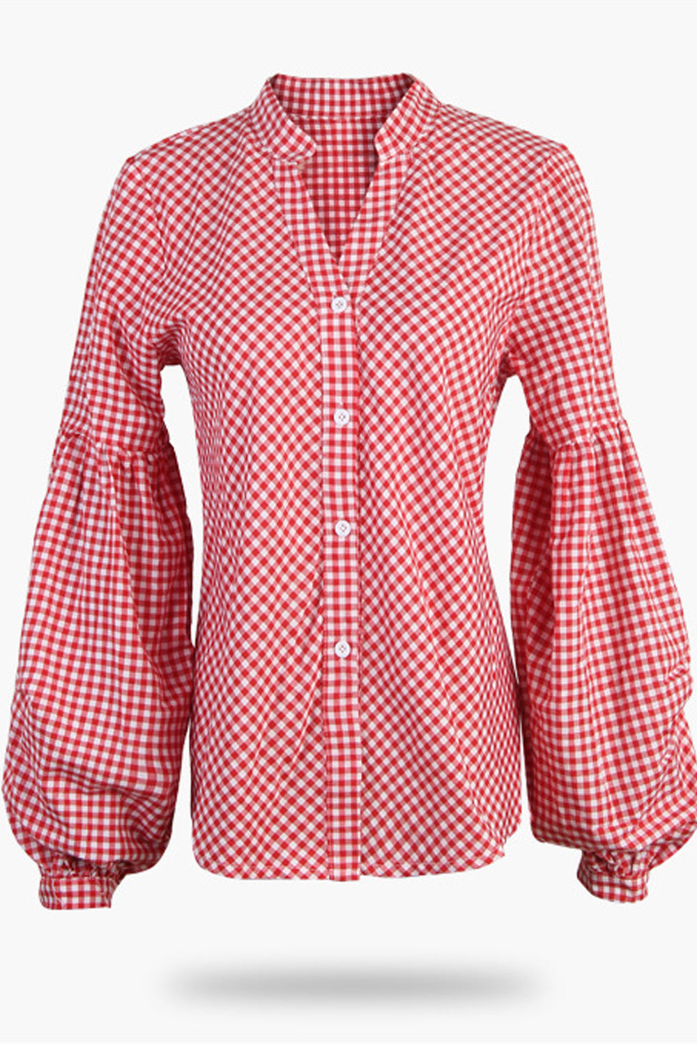 Women Slim Fit Loose Long Sleeve Button Closure Elegant Shirt