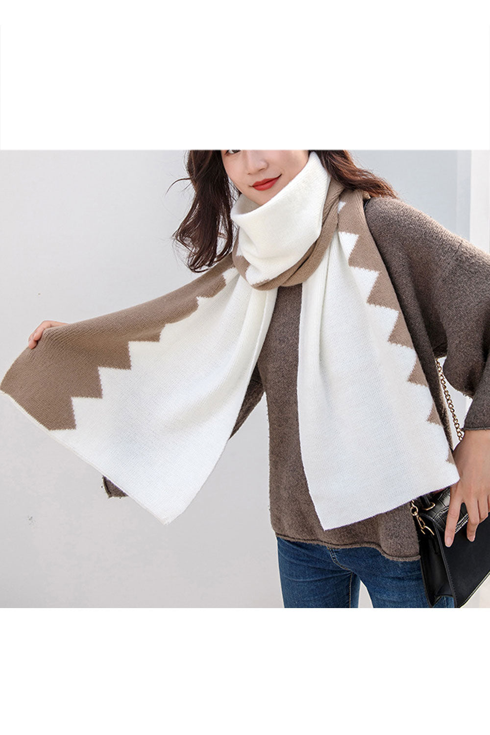 Women Long Length Winter Warm Thick Muffler