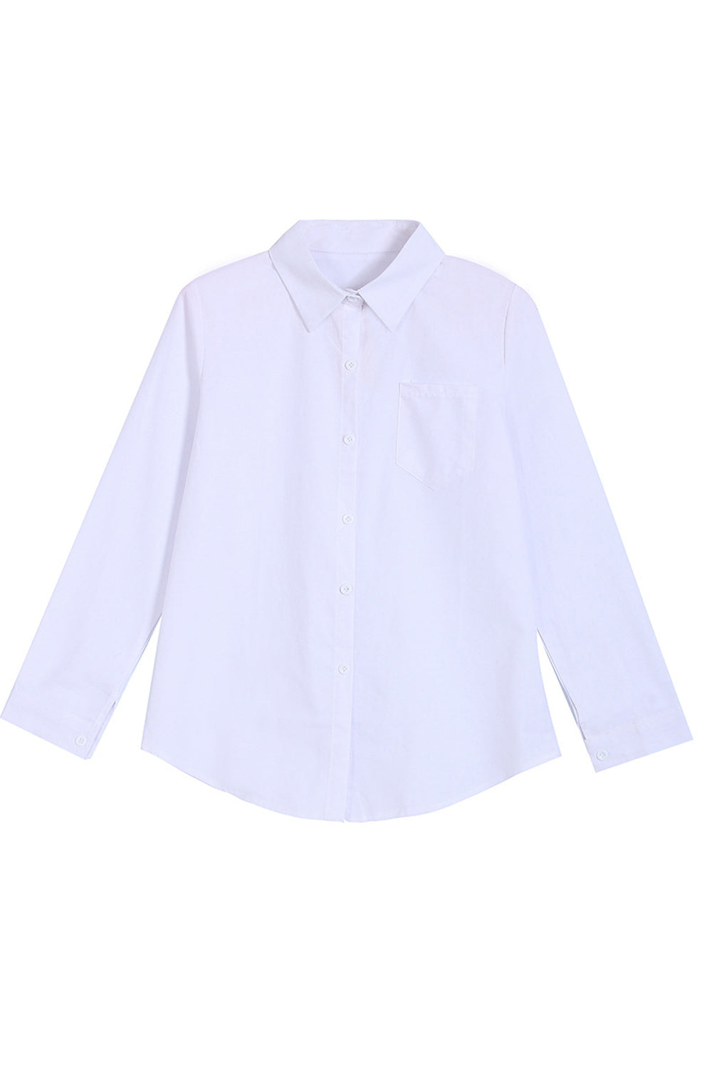 Women Thin Solid Colored Pocket Styled Button Closure Shirt