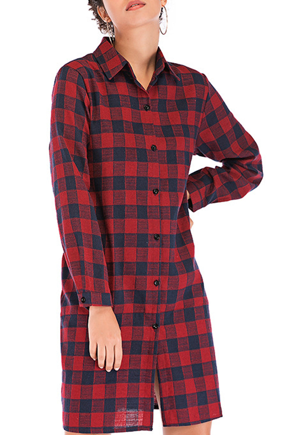 Women Convenient Collar Neck Decent Styled Long Sleeve Soft Shirt