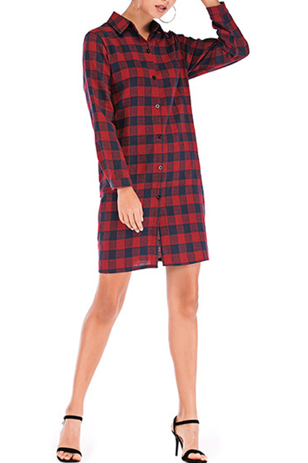 Women Convenient Collar Neck Decent Styled Long Sleeve Soft Shirt