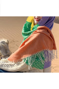 Women Long Tassel Hem Classy Warm Winter & Autumn Muffler