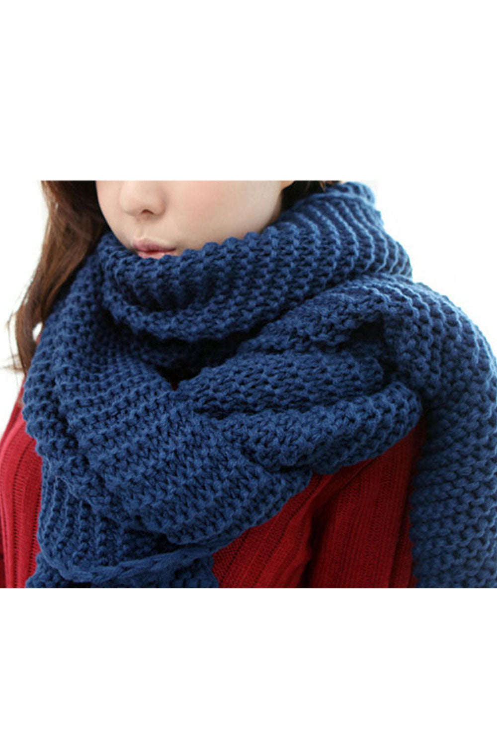 Women Thick Solid Colored Magnificent Cozy Winter Muffler