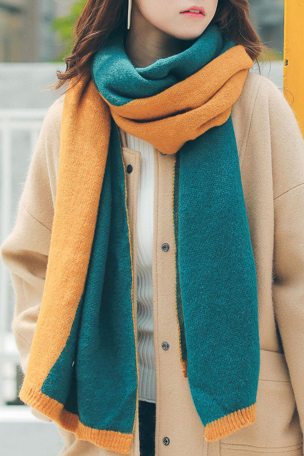 Women Lovely Solid Colored Amazing Long Style Muffler
