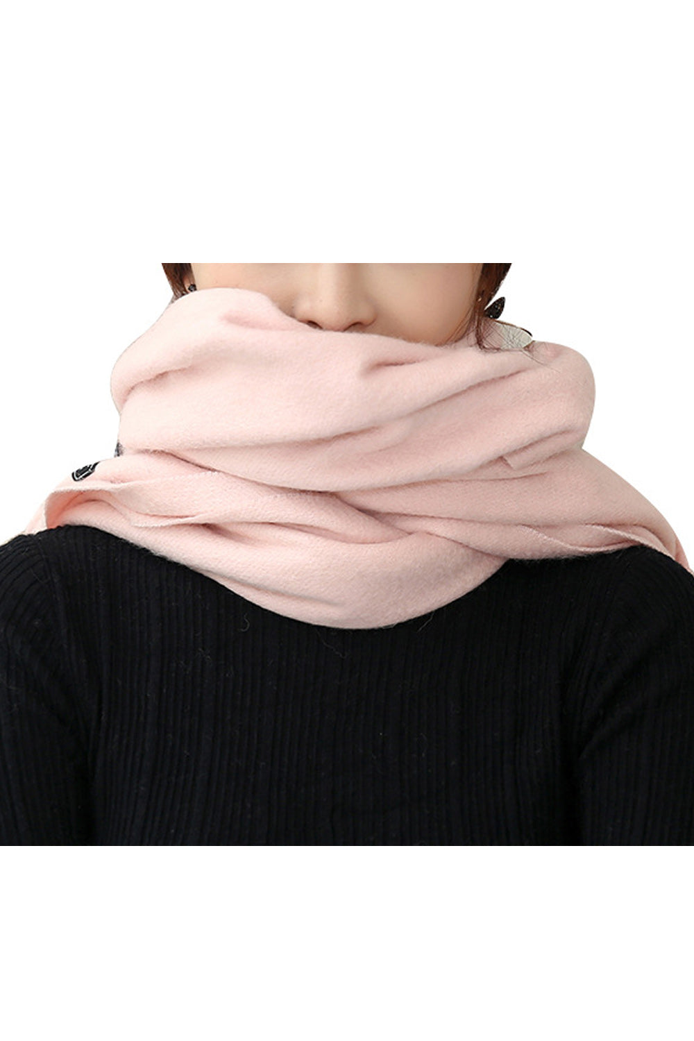 Women Decent Solid Colored Warm Long Winter Muffler