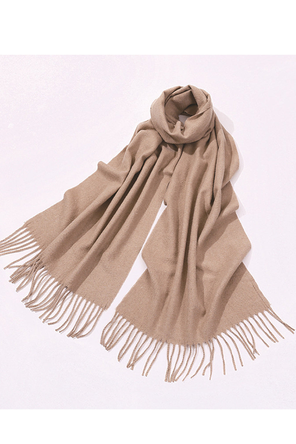 Women Breathable Soft Magnificent Tassel Hem Cozy Muffler