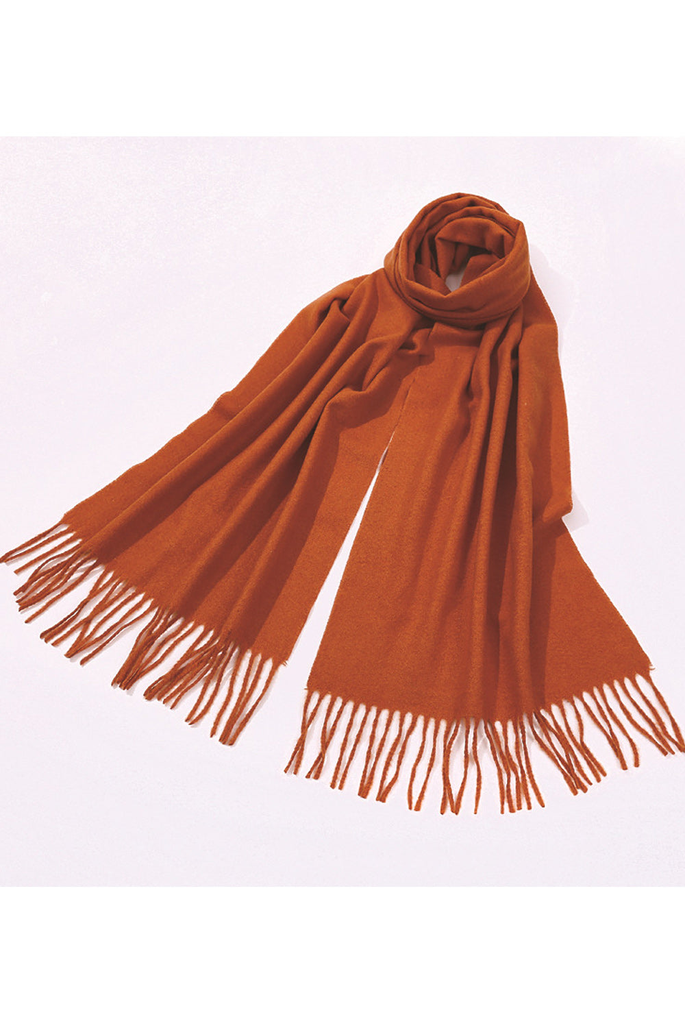 Women Breathable Soft Magnificent Tassel Hem Cozy Muffler