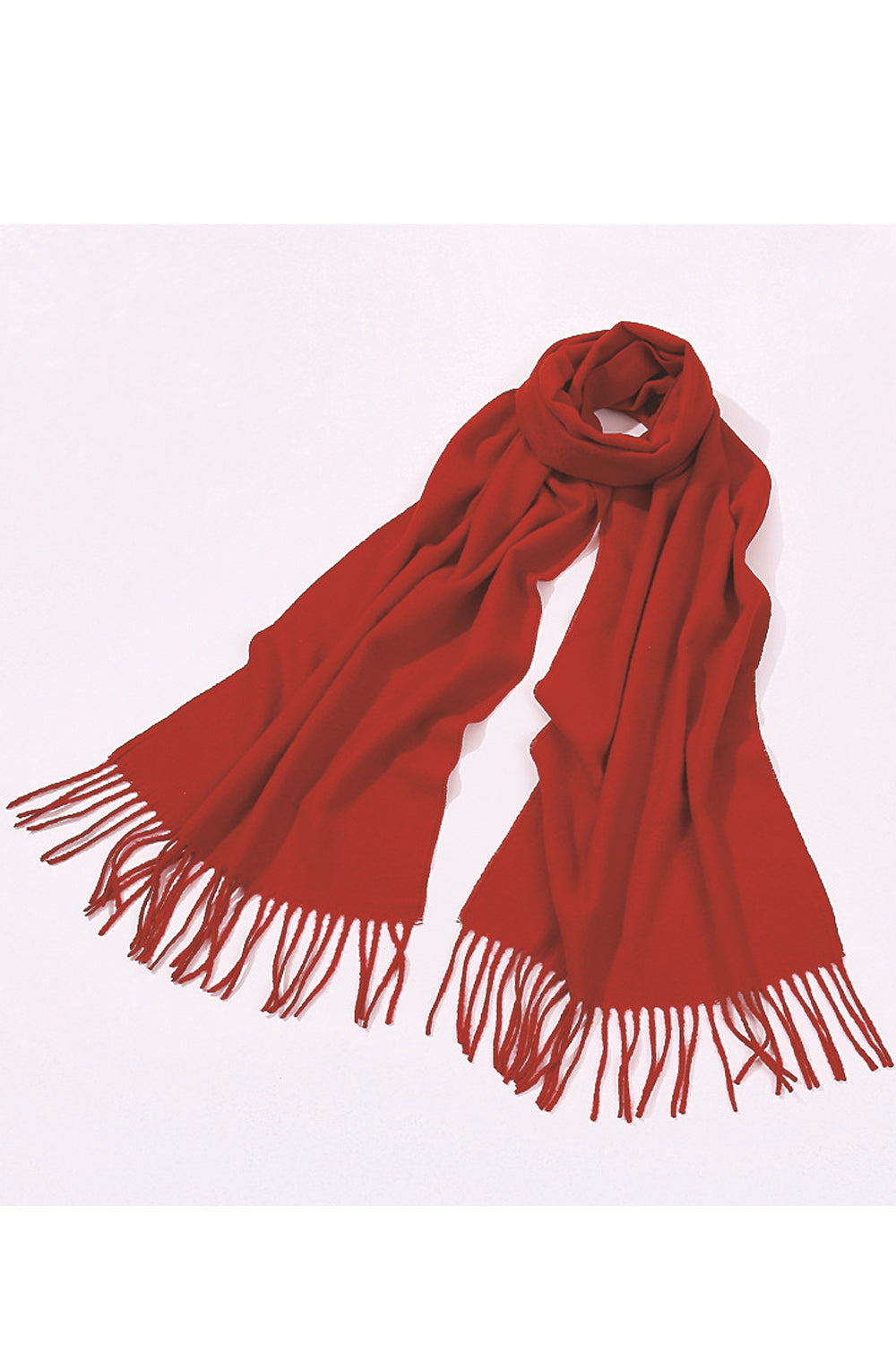 Women Breathable Soft Magnificent Tassel Hem Cozy Muffler