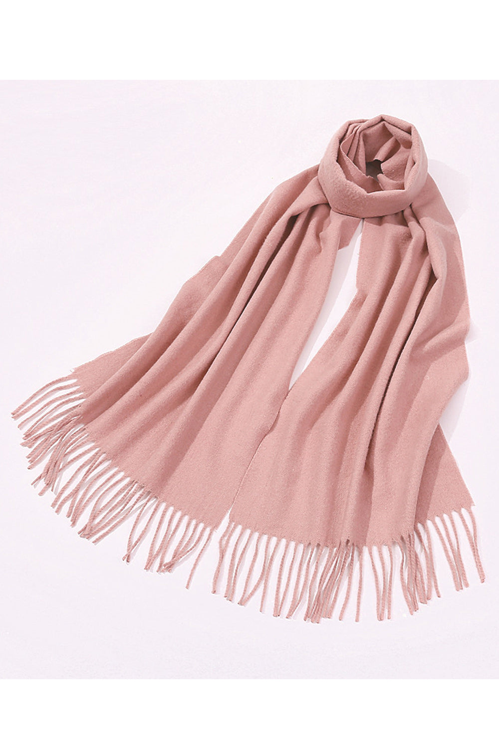 Women Breathable Soft Magnificent Tassel Hem Cozy Muffler